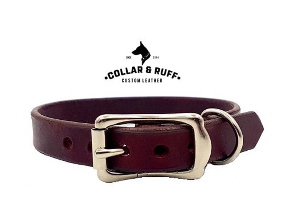 Leather dog collar