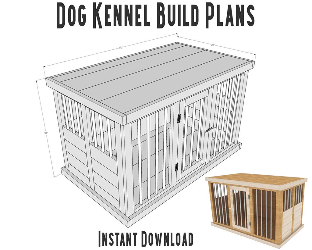 DIY plans for dog kennel
