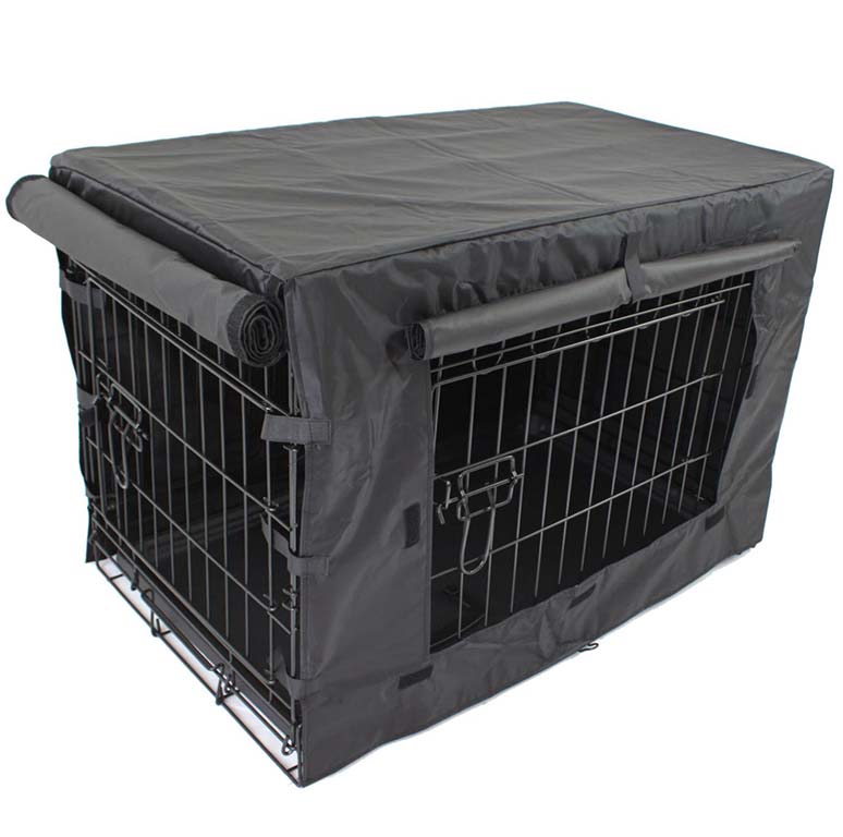 Dog crate with crate cover