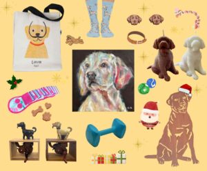 labrador gift ideas collage